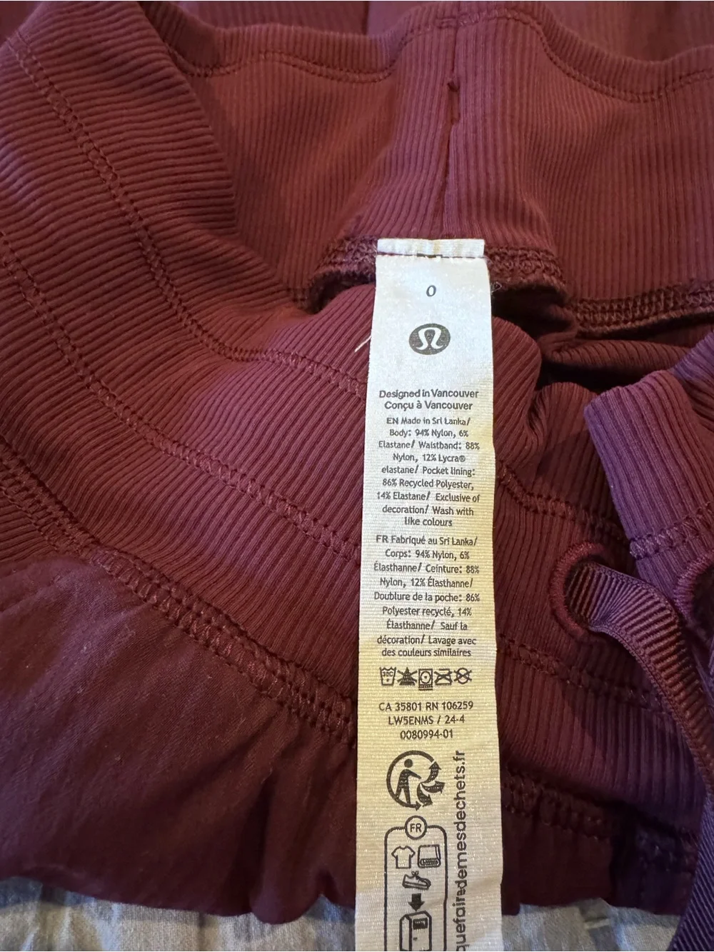 Lululemon Dance Studio Mid-Rise Jogger in Garnet